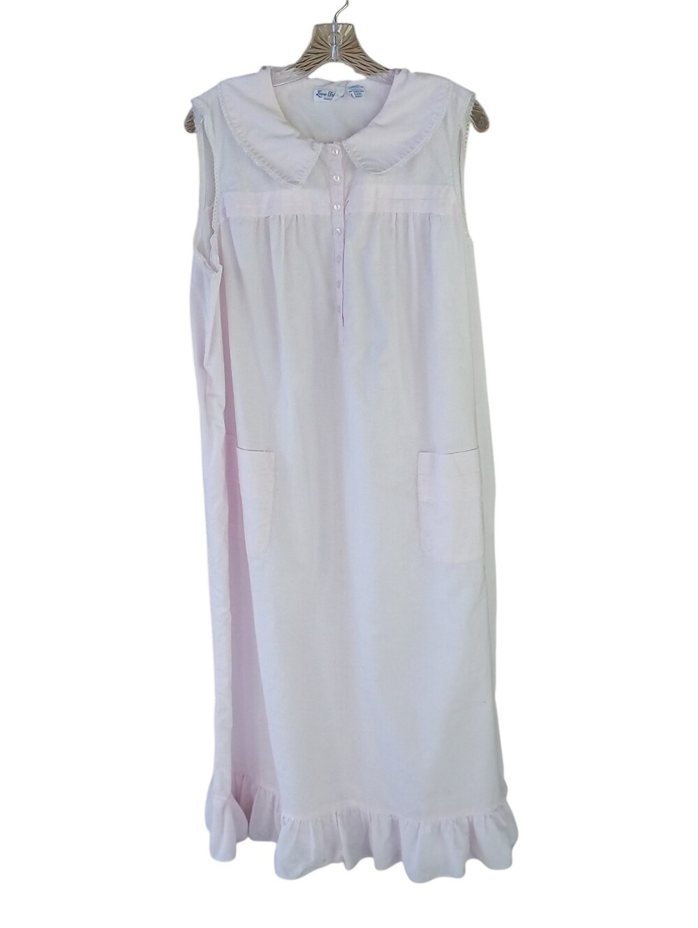Lewis Frimel Vintage Pink Sleeveless Maxi Nightgown 2XL